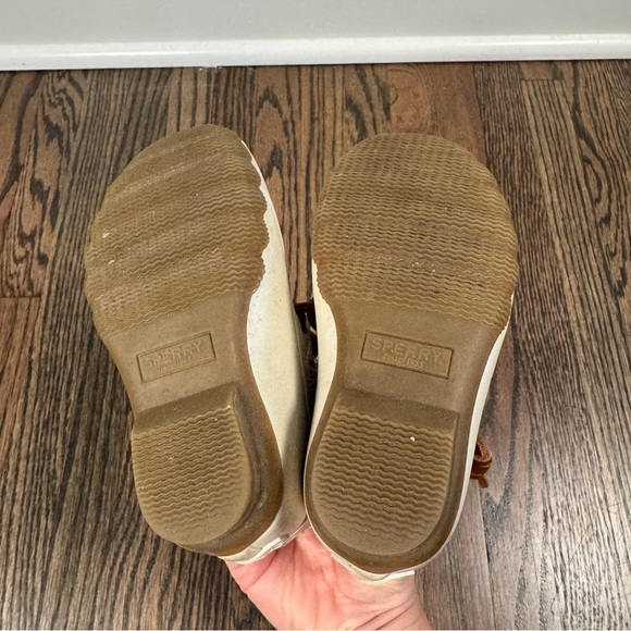 Sperry Ivory Youth Girls Saltwater Duck Boots size 7 - Picture 7 of 7